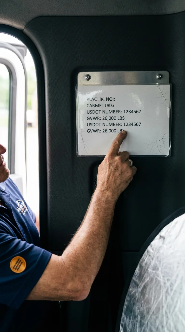 USDOT licensing placard verification in Grandville